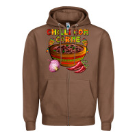 Chestnut chilli con carne  with chilli pepper Zipper Hoodie - AdoDesignShop