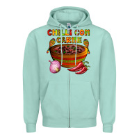 Seafoam chilli con carne  with chilli pepper Zipper Hoodie - AdoDesignShop