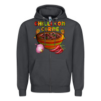 Smoke chilli con carne  with chilli pepper Zipper Hoodie - AdoDesignShop