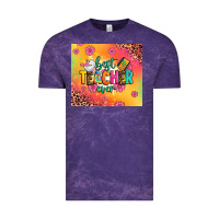 Cloud Purple best teacher ever Vintage Tee - Zillion Design Studio
