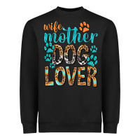 Black wife mother dog lover with paws Heavyweight Sweatshirt - texasbilliewilder