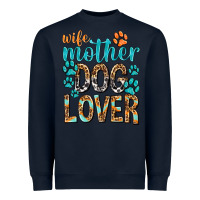 Navy wife mother dog lover with paws Heavyweight Sweatshirt - texasbilliewilder