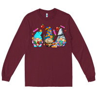 Burgundy teacher gnomes Long Sleeve Tee - AdoDesignShop