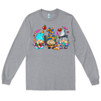 Heather Grey teacher gnomes Long Sleeve Tee - AdoDesignShop