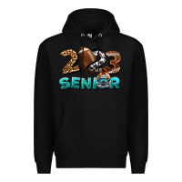 Black American Football Senior 2023 Premium Hoodie - BundleAndBundleShop