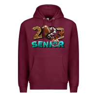 Burgundy American Football Senior 2023 Premium Hoodie - BundleAndBundleShop