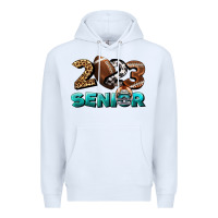 White American Football Senior 2023 Premium Hoodie - BundleAndBundleShop