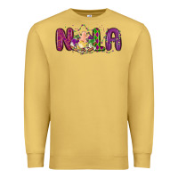 Antique Gold nola cake mardi gras Premium Sweatshirt - MaliasSmallBusiness