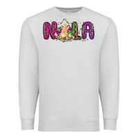 Dove Grey nola cake mardi gras Premium Sweatshirt - MaliasSmallBusiness