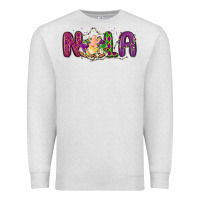 Oatmeal Heather nola cake mardi gras Premium Sweatshirt - MaliasSmallBusiness