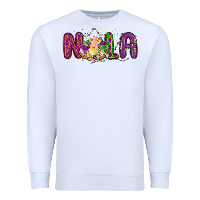 Nola Cake Mardi Gras Premium Sweatshirt by MaliasSmallBusiness | Teevron