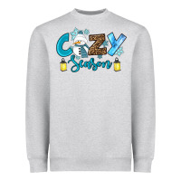 Heather Grey cozy season winter Heavyweight Sweatshirt - RanaPortraitStore