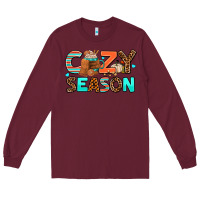 Burgundy cozy season Long Sleeve Tee - AdoDesignShop