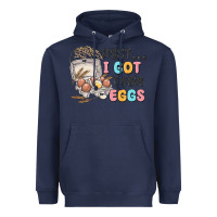 Navy psst i got them eggs Heavyweight Hoodie - MaliasSmallBusiness