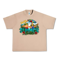 Burro hello summer Urban Heavy Tee - SublimationCraftShop