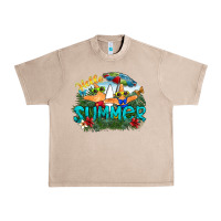 French Oak hello summer Urban Heavy Tee - SublimationCraftShop