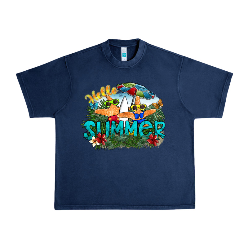 Hello Summer Urban Heavy Tee by SublimationCraftShop | Teevron