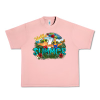 Salmon hello summer Urban Heavy Tee - SublimationCraftShop