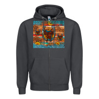 Smoke saddle horseshoe leopard sunflower Zipper Hoodie - Artiststas