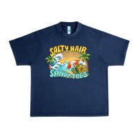 Navy salty hair sandy toes summer Urban Heavy Tee - BarkalooDesign