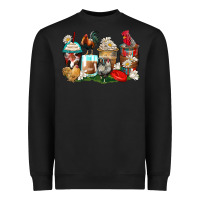 Black rooster coffee cups Heavyweight Sweatshirt - Zillion Design Studio