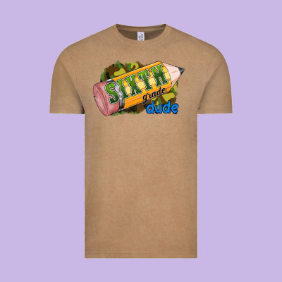 Sixth Grade Dude Vintage Tee Designed By Ranaportraitstore