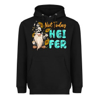 Black not today heifer cow gnome Heavyweight Hoodie - MaliasSmallBusiness