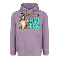 Lavender not today heifer cow gnome Heavyweight Hoodie - MaliasSmallBusiness