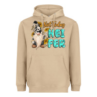 Mushroom not today heifer cow gnome Heavyweight Hoodie - MaliasSmallBusiness