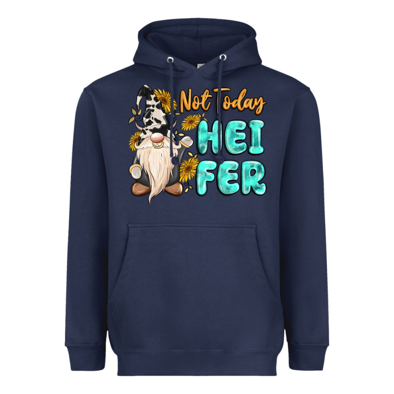 Not Today Heifer Cow Gnome Heavyweight Hoodie by MaliasSmallBusiness | Teevron
