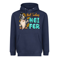 Navy not today heifer cow gnome Heavyweight Hoodie - MaliasSmallBusiness