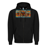 Black saddle horseshoe  sunflower leopard license plate Zipper Hoodie - Artiststas