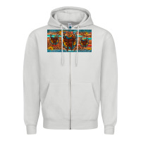 Dove Grey saddle horseshoe  sunflower leopard license plate Zipper Hoodie - Artiststas