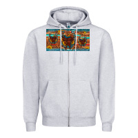 Saddle Horseshoe  Sunflower Leopard License Plate Zipper Hoodie | Teevron