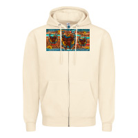 Sandshell saddle horseshoe  sunflower leopard license plate Zipper Hoodie - Artiststas