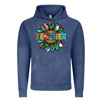 Vintage Denim teacher sunflower tbw Vintage Hoodie - texasbilliewilder