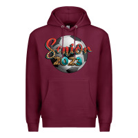 Burgundy soccer senior 2023 Premium Hoodie - BundleAndBundleShop