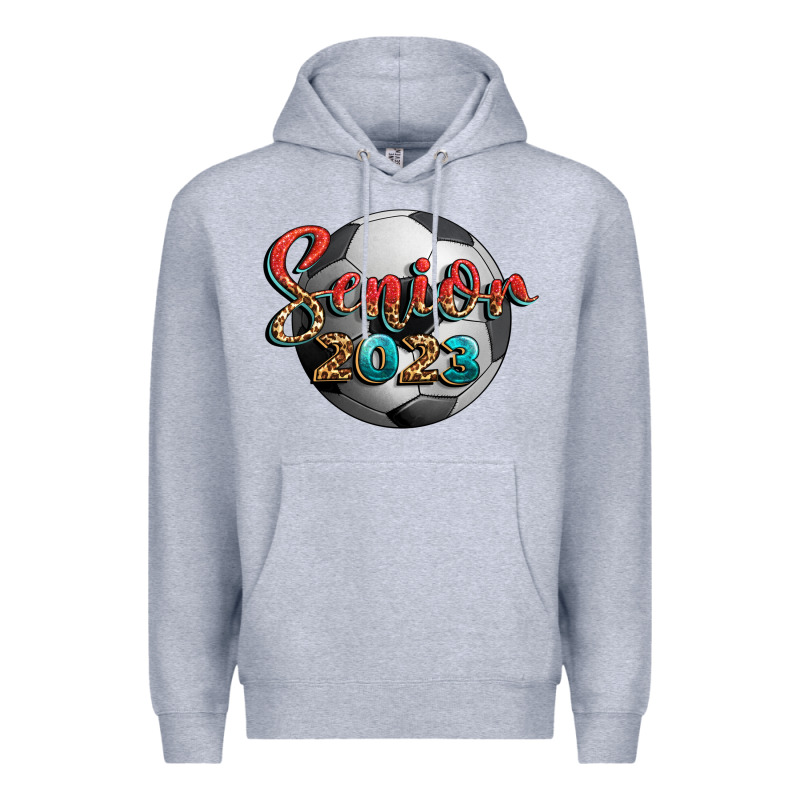 Soccer Senior 2023 Premium Hoodie by BundleAndBundleShop | Teevron