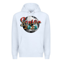 White soccer senior 2023 Premium Hoodie - BundleAndBundleShop