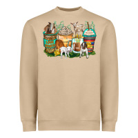 Mushroom goats coffee cups Heavyweight Sweatshirt - Zillion Design Studio