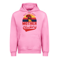 Fuchsia Pink Rise And Shine Mother Cluckers Urban Hoodie - Bettercallsaul