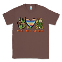 Chestnut peace love san judas Classic Tee - JahusDesignShop