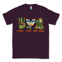 Plum peace love san judas Classic Tee - JahusDesignShop