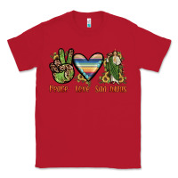 Red peace love san judas Classic Tee - JahusDesignShop