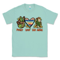 Seafoam peace love san judas Classic Tee - JahusDesignShop