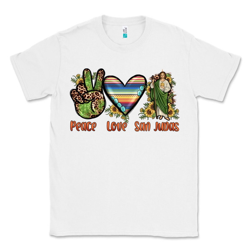 Peace Love San Judas Classic Tee by JahusDesignShop | Teevron