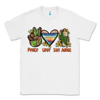 White peace love san judas Classic Tee - JahusDesignShop