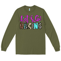 Army Green let's go racing Long Sleeve Tee - JahusDesignShop