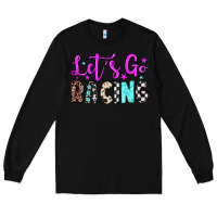 Black let's go racing Long Sleeve Tee - JahusDesignShop