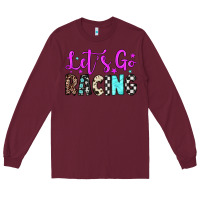 Burgundy let's go racing Long Sleeve Tee - JahusDesignShop